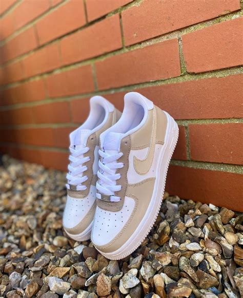 nike air force 1 - custom nuance beige|nike air force 1 sale.